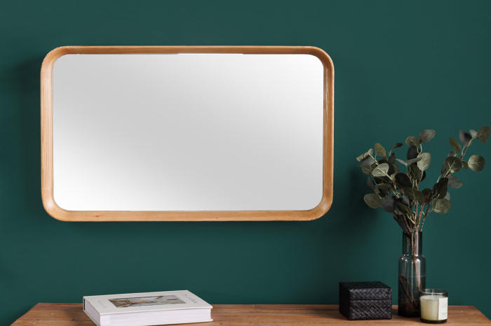 Oglindă de perete AMSTERDAM 80 cm stejar natural [6]