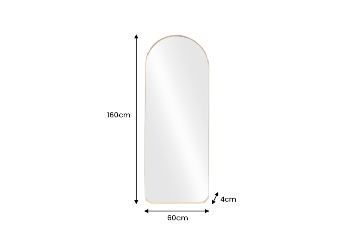 Oglindă de perete ARCA 160 cm aluminiu auriu [9]