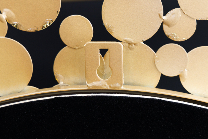 Oglindă de perete COINS 80 cm auriu antic [7]