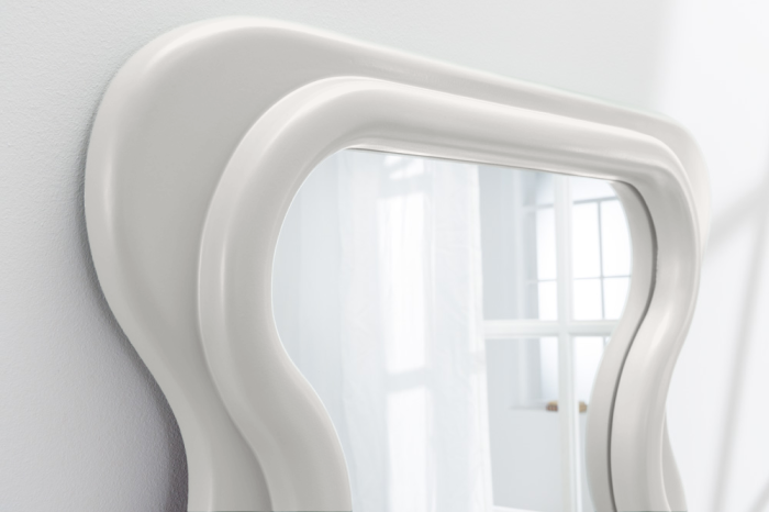 Oglindă de perete CURVY 160 cm albă [4]