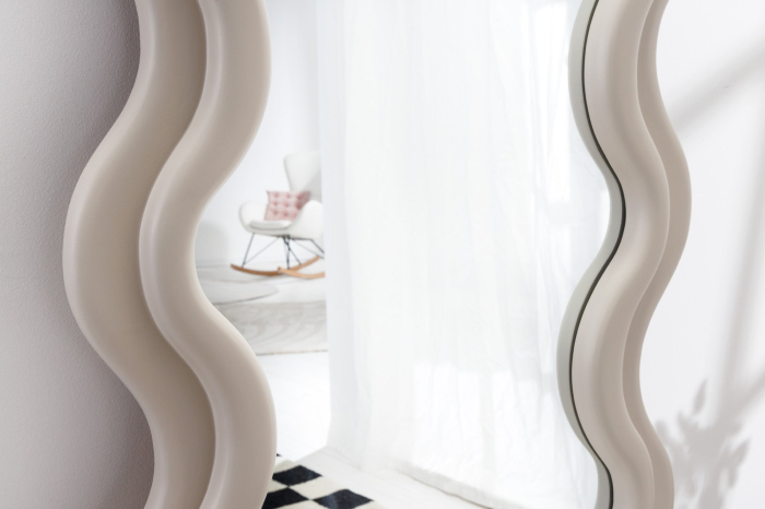 Oglindă de perete CURVY 160 cm gri-bej [7]