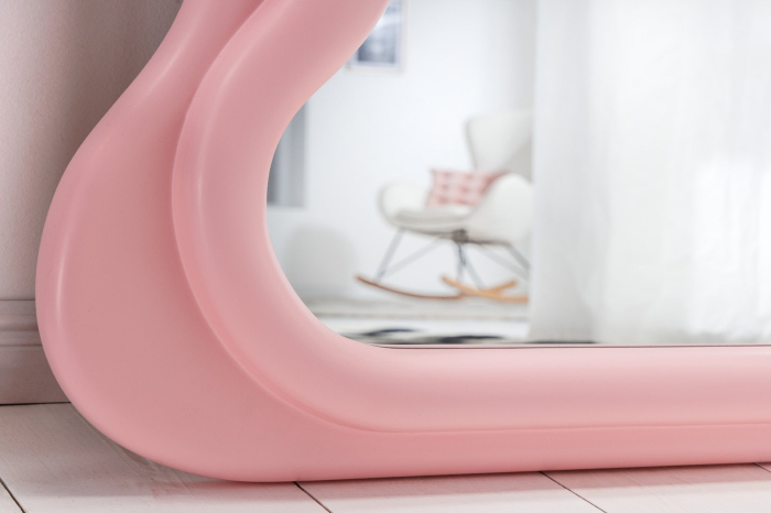 Oglindă de perete CURVY 160 cm roz [8]