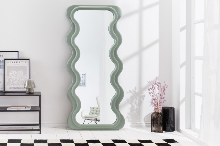 Oglindă de perete CURVY 160 cm verde salvie [3]