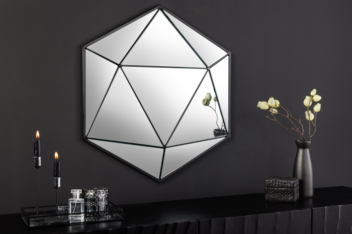 Oglindă de perete DIAMOND 60 cm negru [3]