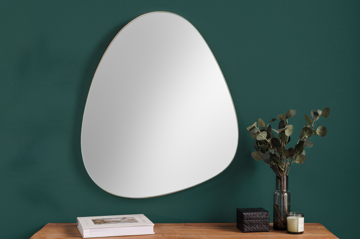 Oglindă de perete NOEMI 70 cm asimetrică stejar natural [4]