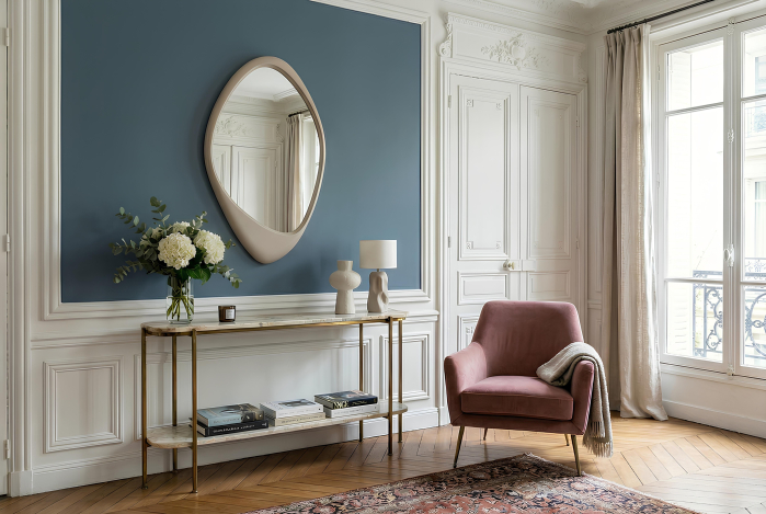 Oglindă de perete ORGANIC 90 cm gri-bej [5]