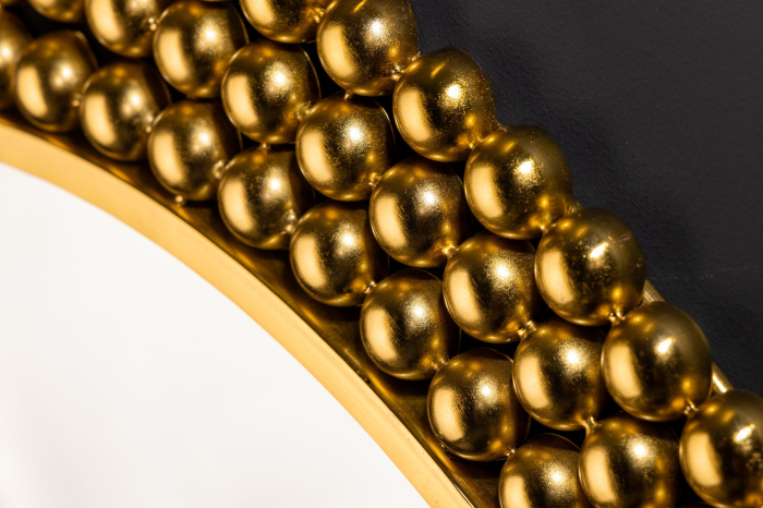 Oglindă de perete PEARLS 75 cm fier auriu [8]