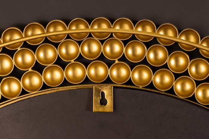 Oglindă de perete PEARLS 75 cm fier auriu [9]