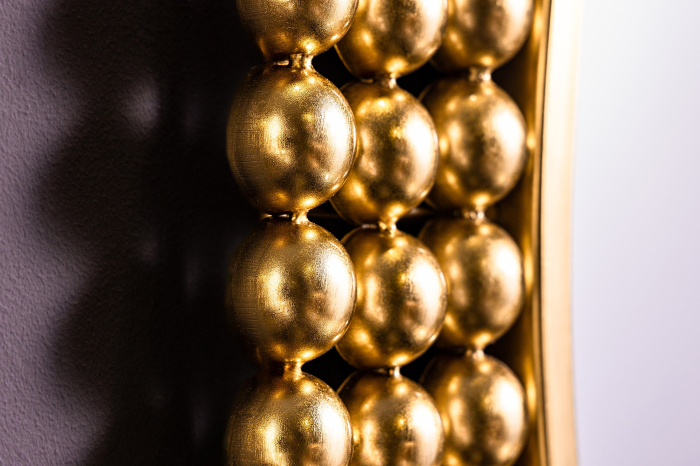 Oglindă de perete PEARLS 75 cm fier auriu [6]