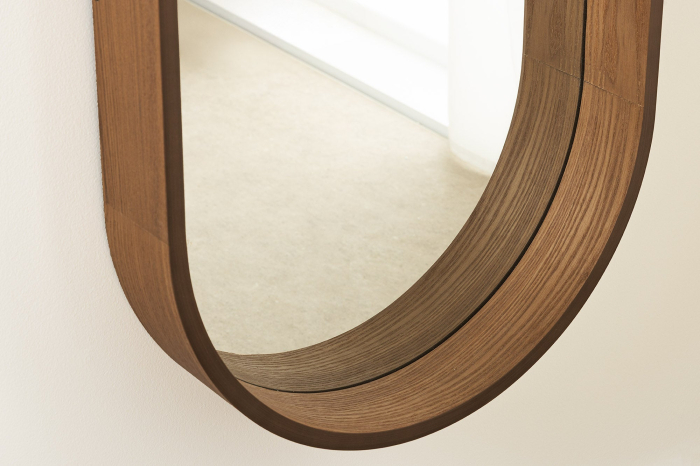 Oglindă de perete PORTRAIT 165 cm, furniruită cu lemn de nuc [3]