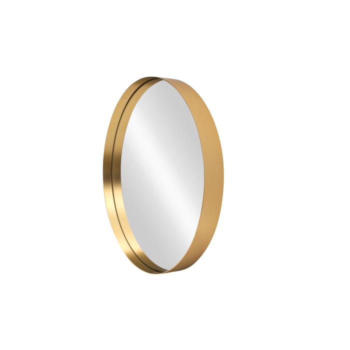 Oglindă de perete PORTRAIT 40 cm rotundă din aluminiu auriu [5]