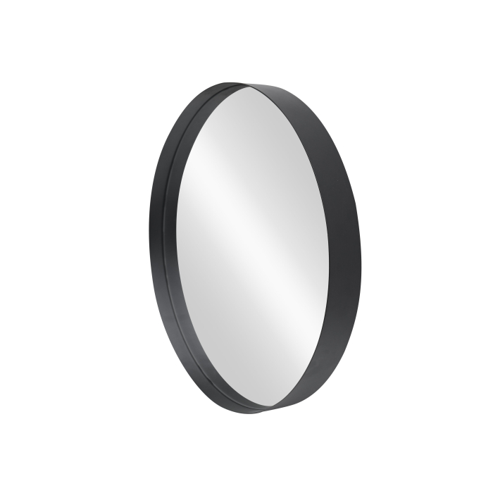 Oglindă de perete PORTRAIT 40 cm rotundă din aluminiu negru [3]