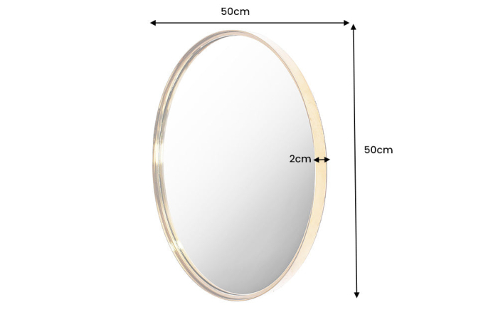 Oglindă de perete PORTRAIT 50 cm auriu [9]