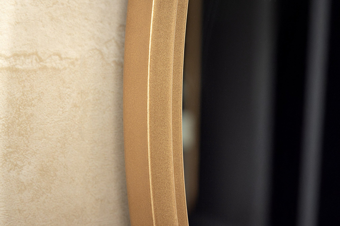 Oglindă de perete PORTRAIT 60 cm, din fier auriu, realizată manual [6]