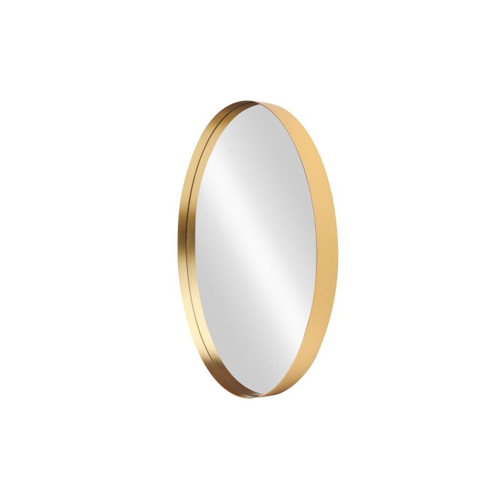 Oglindă de perete PORTRAIT 60 cm rotundă din aluminiu auriu [4]