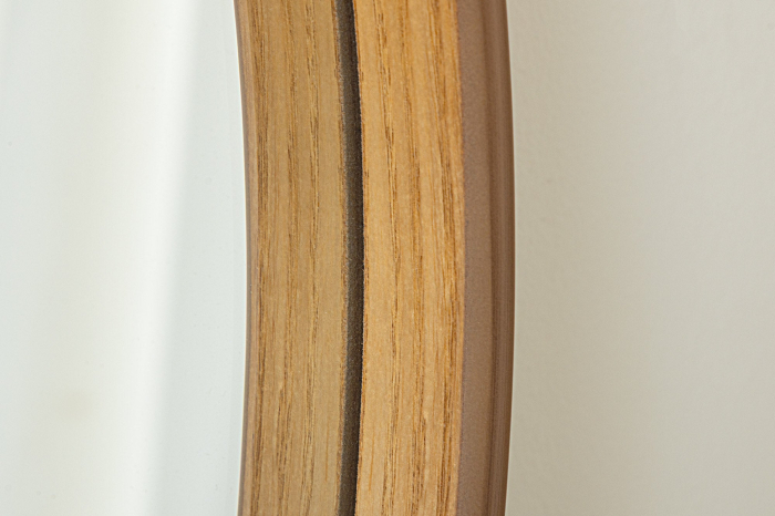 Oglindă de perete PORTRAIT 70 cm rotundă, furniruită cu lemn de stejar [6]