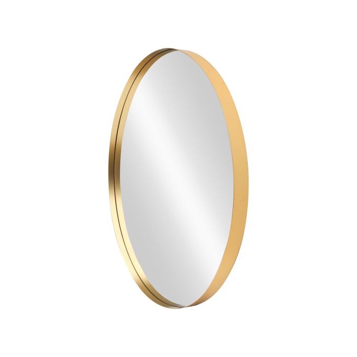 Oglindă de perete PORTRAIT 75 cm rotundă din aluminiu auriu [4]