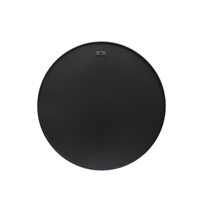 Oglindă de perete PORTRAIT 75 cm rotundă din aluminiu negru [6]