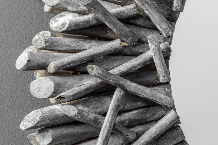 Oglindă de perete RIVERSIDE 80 cm, gri lemn de plajă [5]