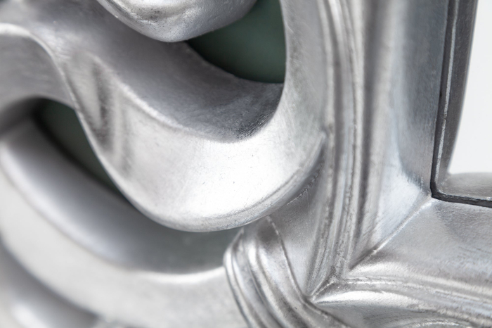 Oglindă de perete VENICE BAROCK 75 cm argintiu antic [7]