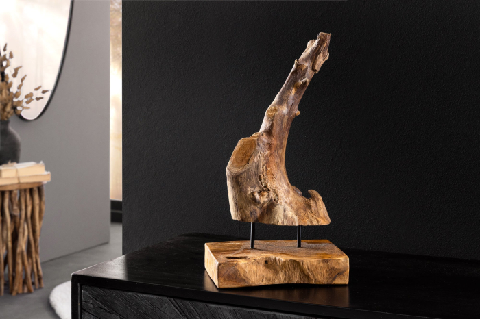 Ornament FLAME 30-40 cm din lemn de tec [4]