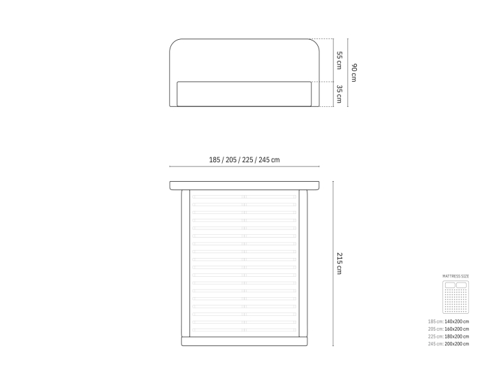 Pat Elizabeth cu tapițerie din catifea [7]