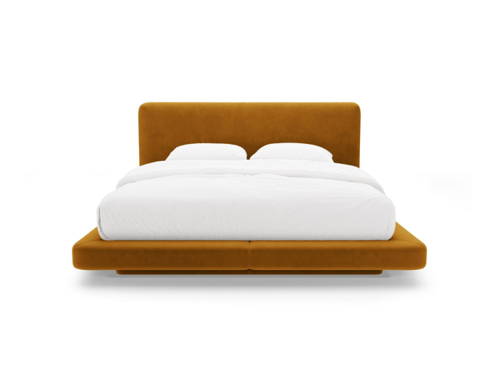 Pat Linea cu tapițerie din catifea [2]