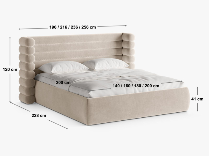 Pat Mount cu tapițerie din boucle [8]