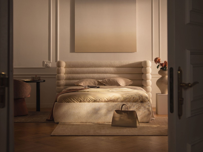 Pat Mount cu tapițerie din boucle [6]