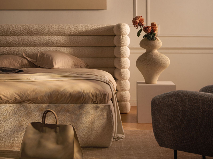 Pat Mount cu tapițerie din boucle [7]