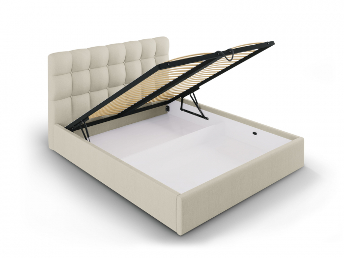 Pat Phaedra Beige cu țesătură structurală 140x200 [2]