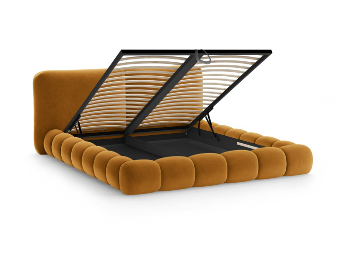 Pat Solange cu tapițerie din catifea [4]