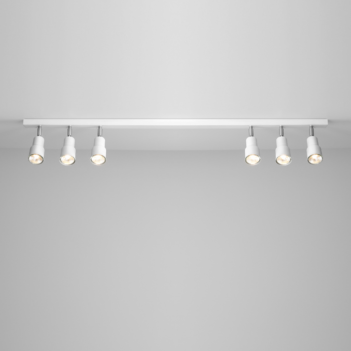 Plafonieră ASPO cu 6 becuri WHITE (2 x 3) [2]