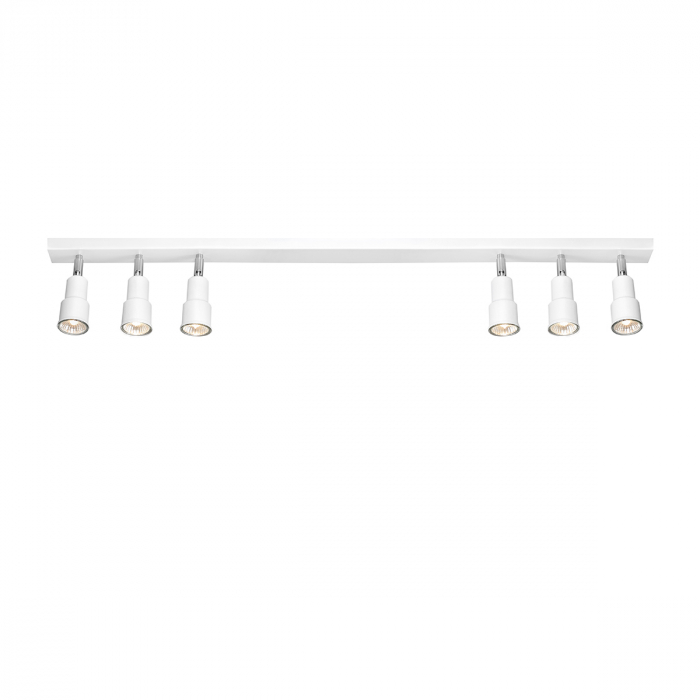 Plafonieră ASPO cu 6 becuri WHITE (2 x 3) [4]