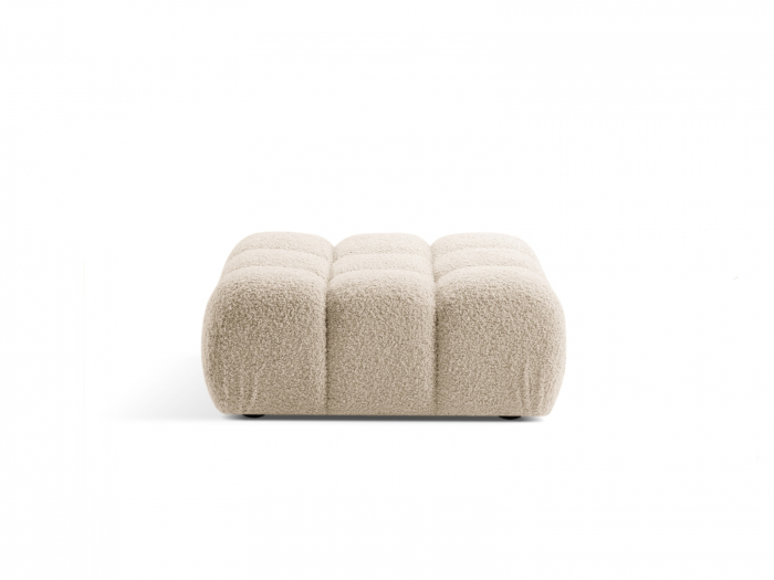 Puf Bellis cu tapiterie boucle, bej deschis [1]