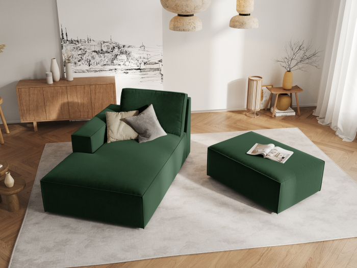 Puf Carlo cu tapițerie din catifea [4]