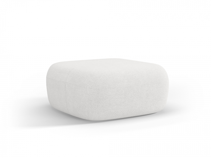 Puf Jenny si tapiterie boucle, alb ivory [2]