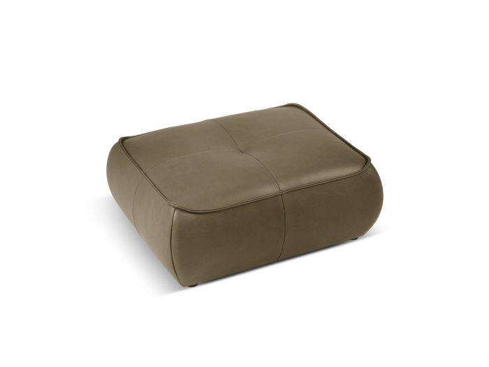 Puf Lily cu tapiterie din piele naturala [1]