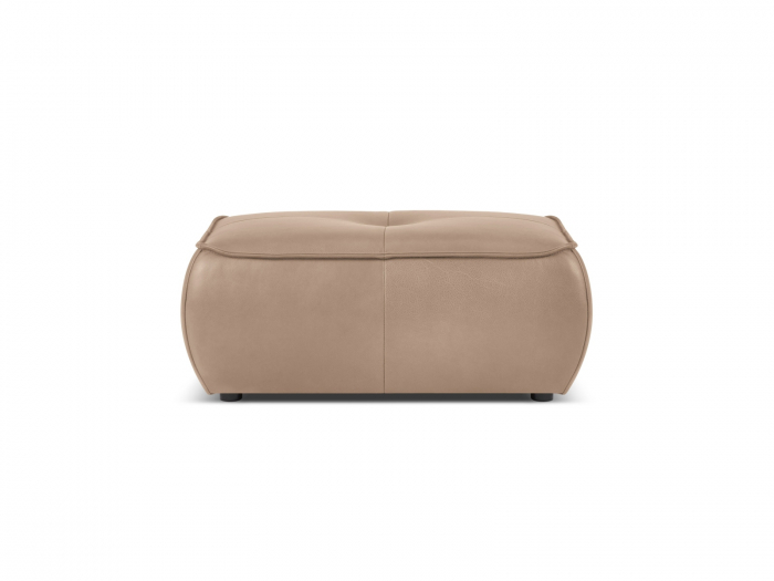 Puf Lily cu tapiterie din piele naturala [2]