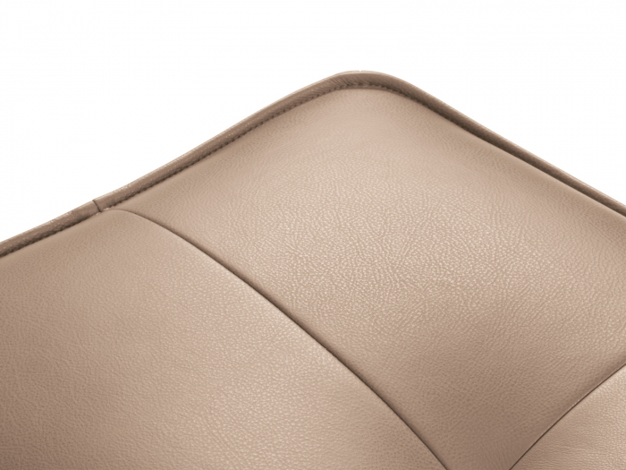 Puf Lily cu tapiterie din piele naturala [4]