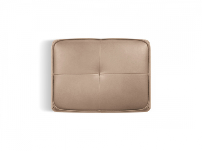 Puf Lily cu tapiterie din piele naturala [3]