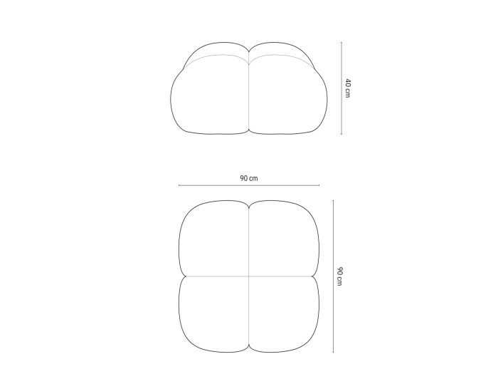 Puf Loretto cu tapițerie din catifea [5]