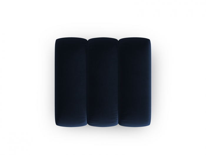 Puf Lupine cu tapiterie din catifea, albastru royal [3]