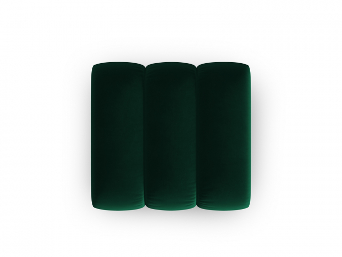 Puf Lupine cu tapiterie din catifea, verde inchis [3]