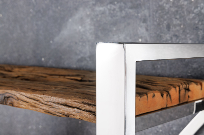 Raft BARRACUDA din lemn de tec si otel inoxidabil, 185 cm [4]