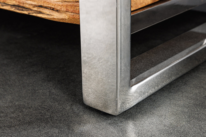 Raft BARRACUDA din lemn de tec si otel inoxidabil, 185 cm [7]