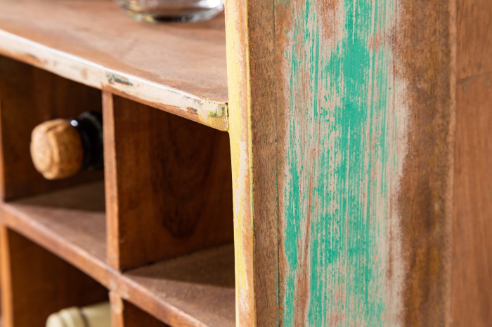 Raft Borneo din lemn reciclat, 190 cm [6]