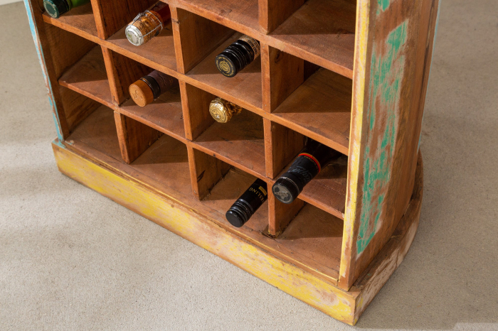 Raft Borneo din lemn reciclat, 190 cm [7]