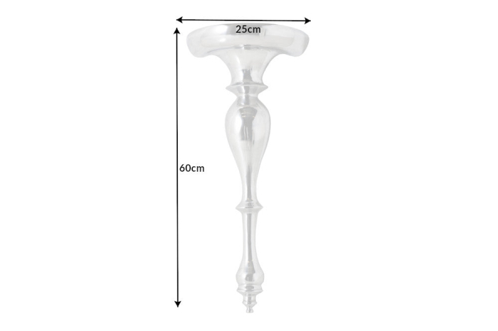 Raft de perete BAROCK SCALA 60 cm argintiu [7]