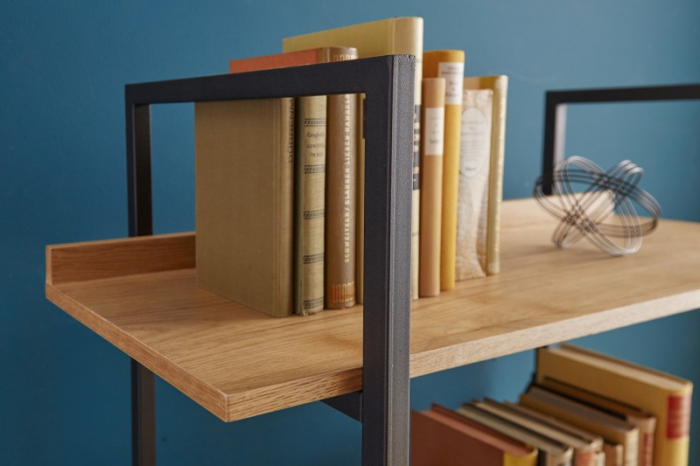 Raft din lemn de stejar Factory 166 cm [3]